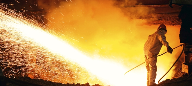 Iron making (blast furnace). Image was bought for GIFA trade fair 2015